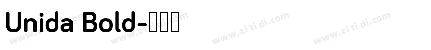 Unida Bold字体转换